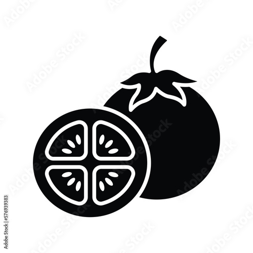 tomato icon vector design template in white background