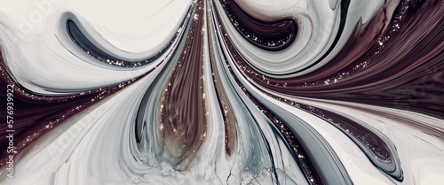 abstract fluid art painting with alcohol ink, earth tones color mix, marble texture, liquid design illustration with gold paths, wallpaper background with luxury decoration elements