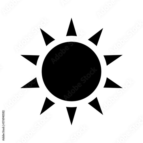 Sun Icon Vector. Simple minimal modern design.