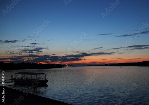 sunset over the river © Predrag