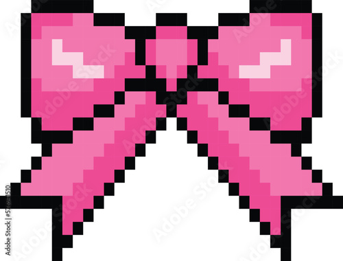 bow pixel art vector image