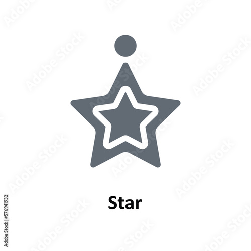 Star Vector     Solid Icons. Simple stock illustration stock
