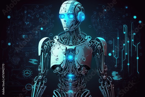 A.I. robot humanoid metaverse Background information about the digital world  the AI revolution  and the automation of the digital tech sector Theory 4.0. Generative AI