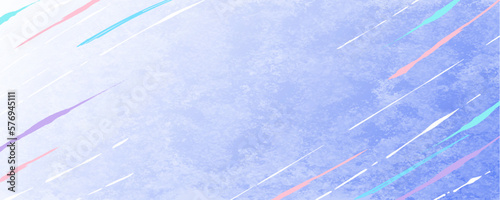 水彩風背景にピンク、水色、白、紫のラインが入った水風船ヨーヨーのような背景