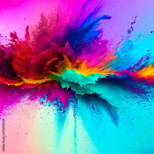 Colorful splash of many color. Colorful  Festival  beautiful wallpaper