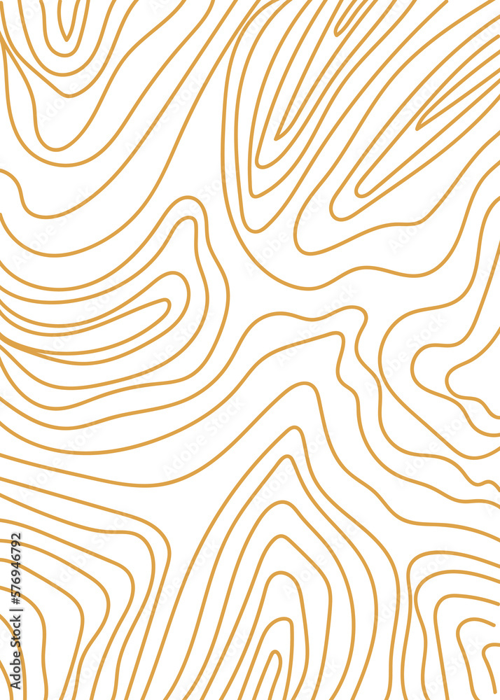 Yellow Ochre Graphic Lines Background