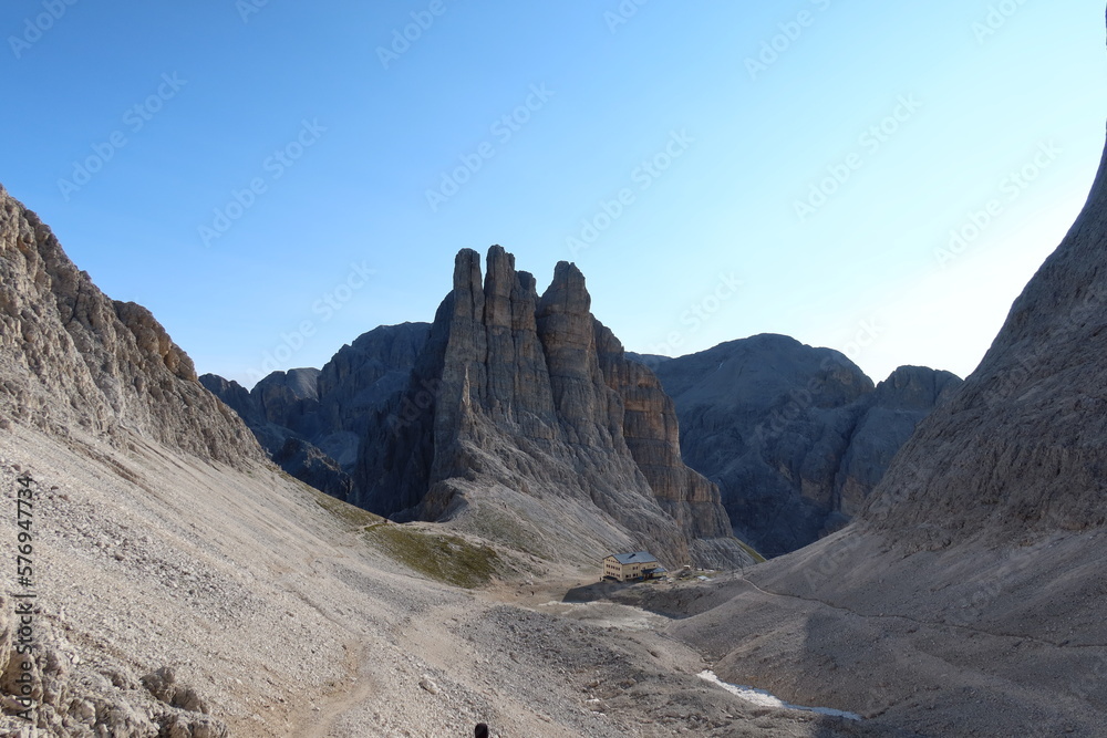 Vajolet towers dolomites panoramic views climbing outdoor europe
