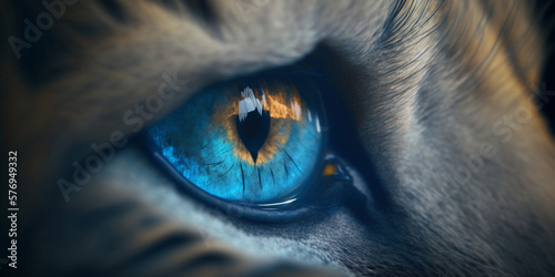 close up of a eye