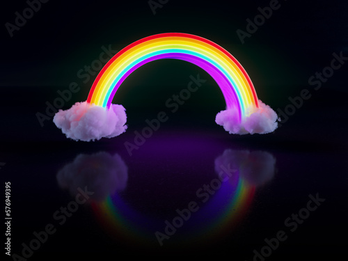 rainbow in the night
