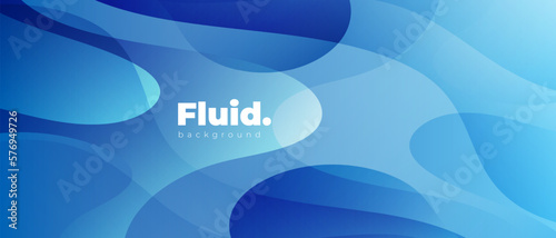 Blue abstract fluid composition background