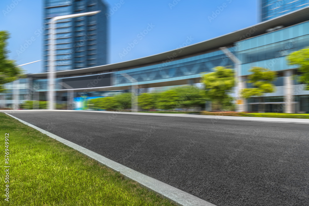 empty road in Shanghai town Square. empty road in Shanghai town Square.