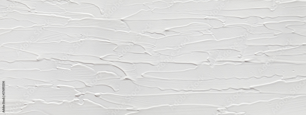 Texture of 3D paint with brush strokes, volumetric effect of a white canvas. Gray background to create a wedding cover or postcard, wallpaper on the wall.