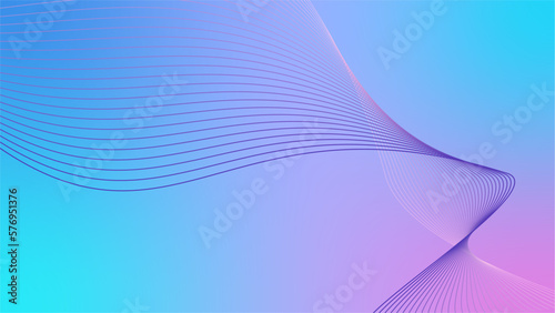 purple blue cyan wavy tech gradient color background vector illustration