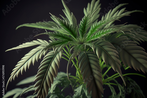close up of the marijuana plant