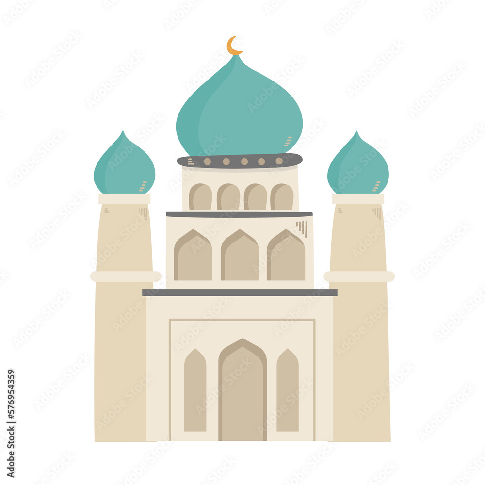 illustration of a islamic mosque