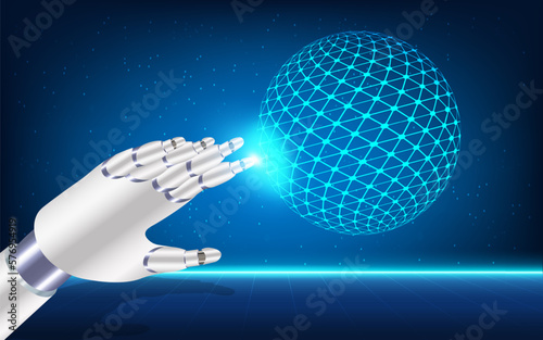 Artificial Intelligence (AI) concept with ChatGPT, artificial intelligence chatbot, Machine learning, digital Brain future technology. Vector Illustration eps10