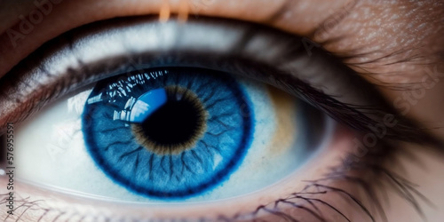 Closeup of an Eye, Blue Eye, Security, Watch