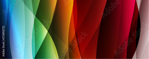 Fluid wave lines with trendy fluid color gradient abstract background. Web page for website or mobile app wallpaper