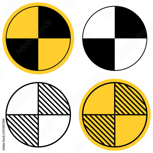 Set of Balancing Act, Graphic of Center of Gravity