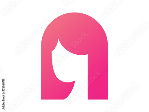 Woman Hair Salon Logo Design Template