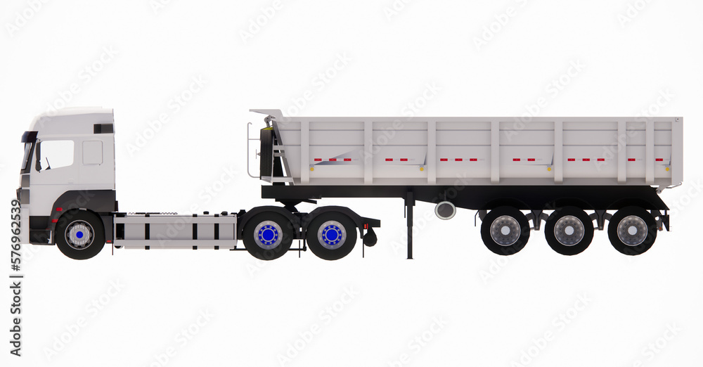 truck isolated on white