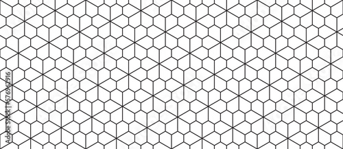Vector seamless pentagon floral pavement pattern. Floor and wall tiles texture. Digital wallpaper idea.