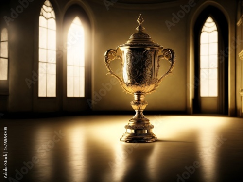 Beautiful trophy shining