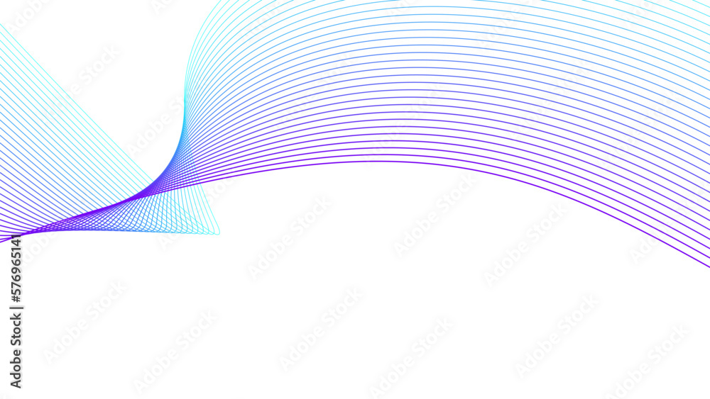 cyan purple blue wavy tech lines abstract background illustration eps 