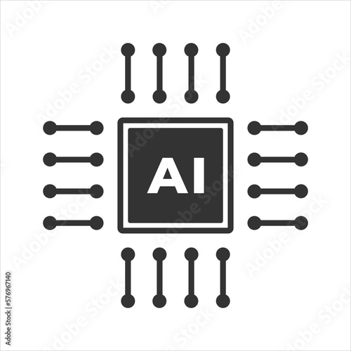 Circuit board human brain. Concept illustration of artificial intelligence. technology background.