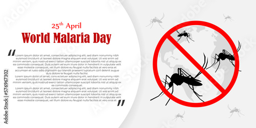 Vector illustration for world malaria day