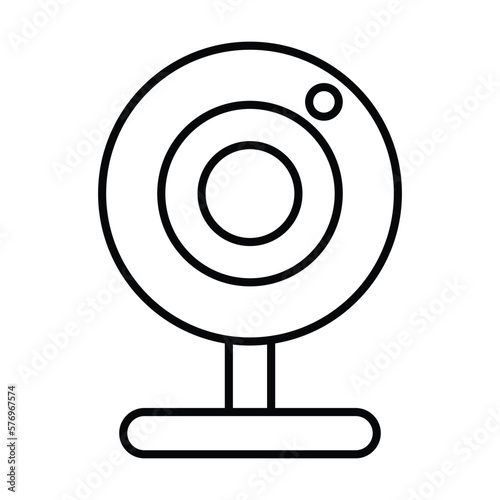 web cam icon, camera vector, video illustration