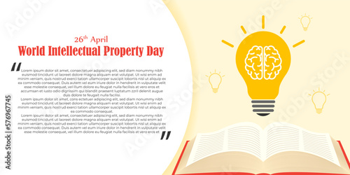 Vector illustration concept of World Intellectual Property Day