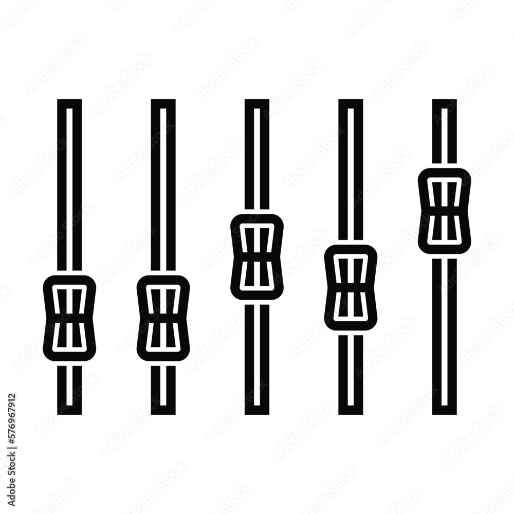 equalizer icon, audio vector, volume illustration equalizer icon, audio vector, volume illustration