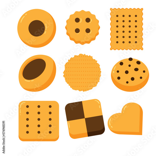 set of cookies with shade