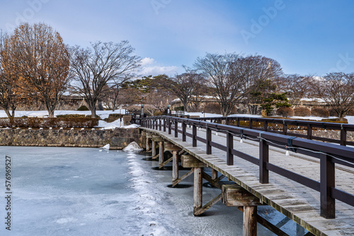 冬の函館　五稜郭雪景色 © Yasuhiro Iizuka