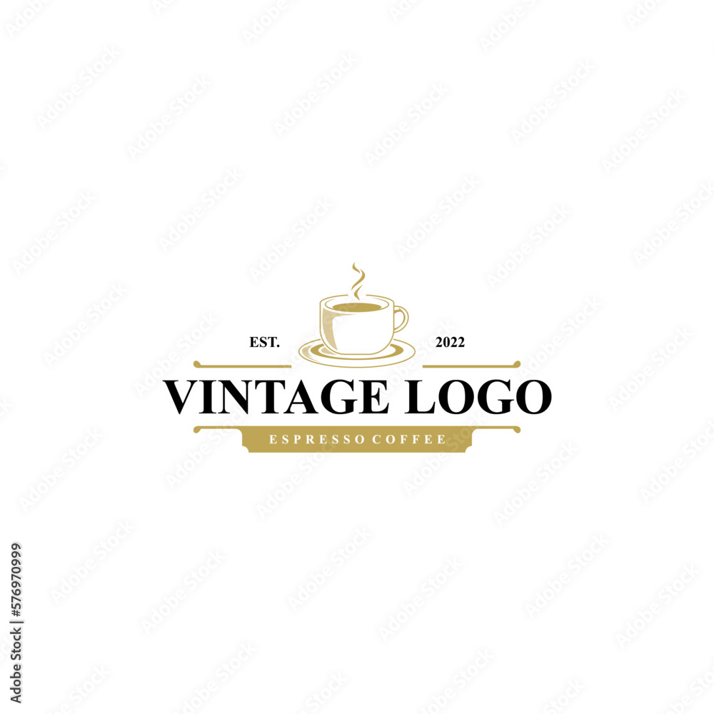 vintage coffee logo designs vector files for company