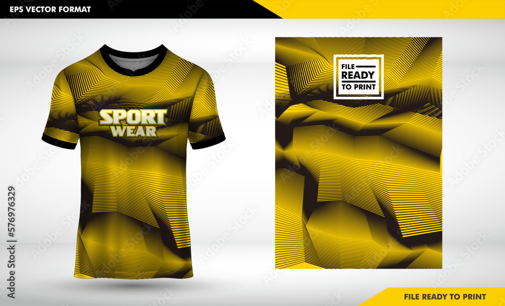 Sports jersey and t-shirt template sports jersey design vector mockup ...