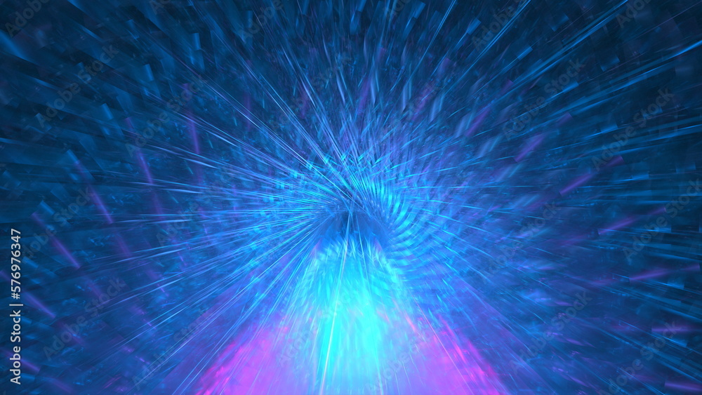 Luminous modern abstract background, fractal world. Digital space for use in design. Round shapes and lines. 3d render Luminous modern abstract background, fractal world. Digital space for use in design. Round shapes and lines. 3d render
