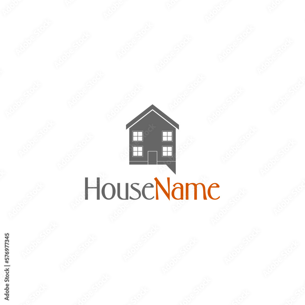 Bubble house logo icon isolated on white background Bubble house logo icon isolated on white background