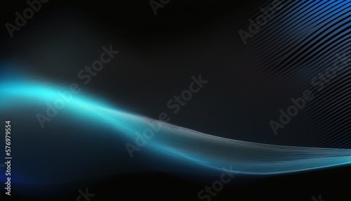 Lines abstract blurred light blue color gradient. Generative AI illustration.