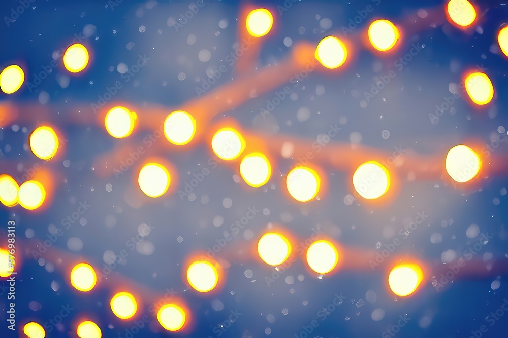 Naklejka premium Bright and Cheerful Winter Glow Generative AI