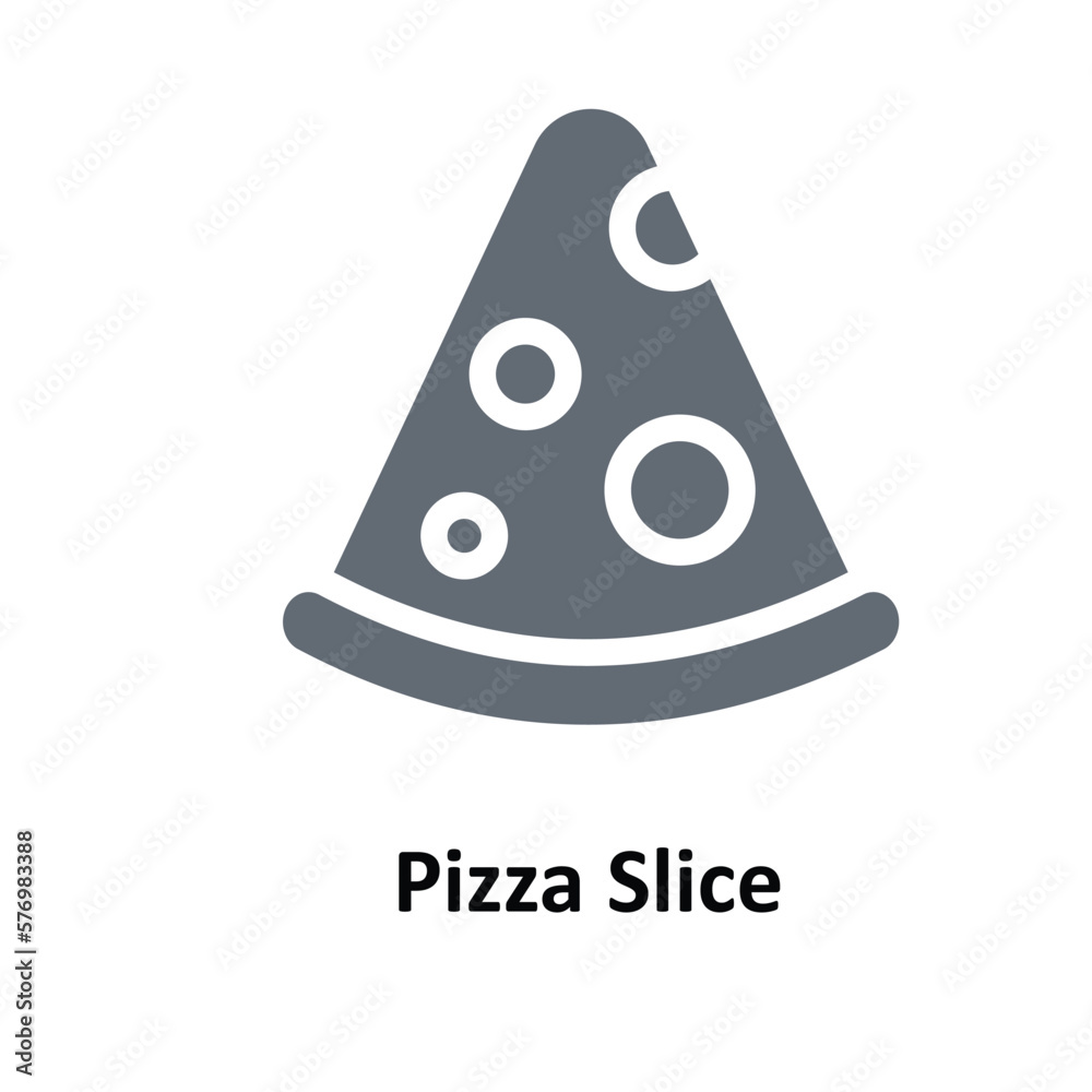Pizza Slice Vector solid Icons. Simple stock illustration stock Pizza Slice Vector solid Icons. Simple stock illustration stock