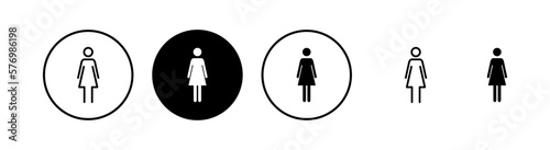 Female icon vector illustration. woman sign and symbol