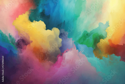 Abstract multicolor watercolor background design