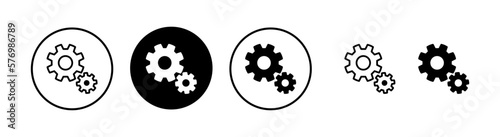 setting Icon vector illustration. Cog settings sign and symbol. Gear Sign