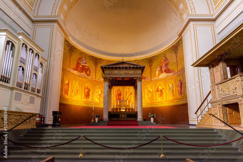 St. Nicholas  church interior in Potsdam  Germany