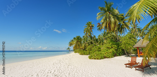 Photographie Beautiful maldives tropical island - Panorama