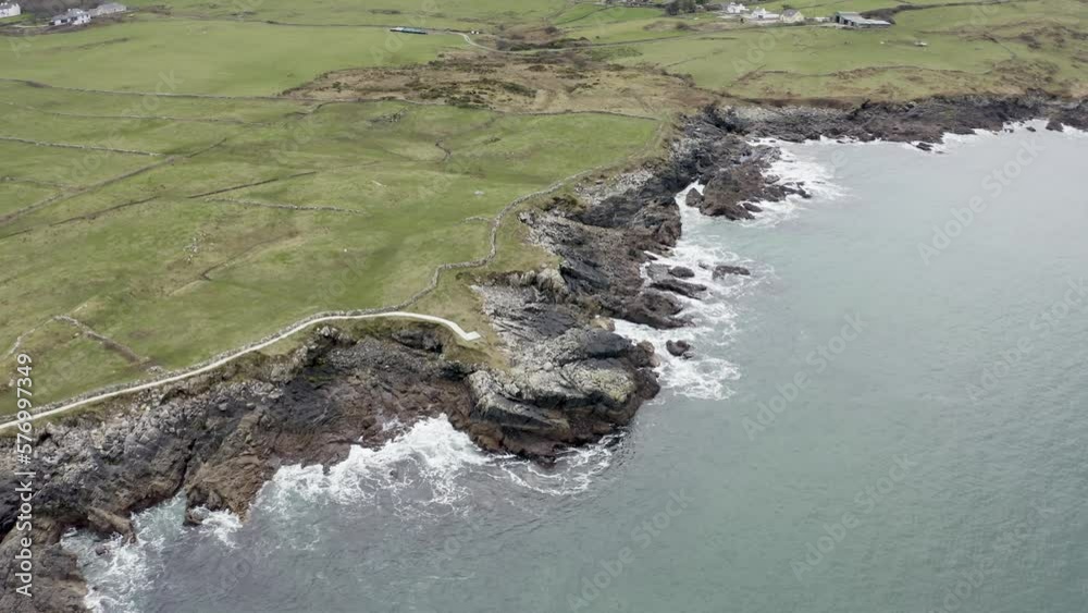 Aerial view of the new viewpoint by Portnoo in County Donegal, Ireland. Aerial view of the new viewpoint by Portnoo in County Donegal, Ireland.