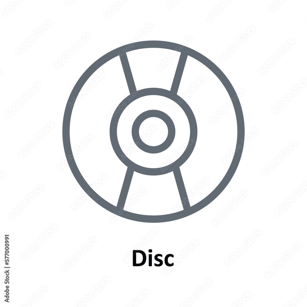 Disc Vector Outline Icons. Simple stock illustration stock Disc Vector Outline Icons. Simple stock illustration stock