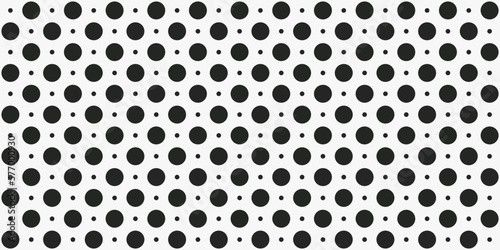 Polka dots from large and small dots. Print for seamless vector surfaces.